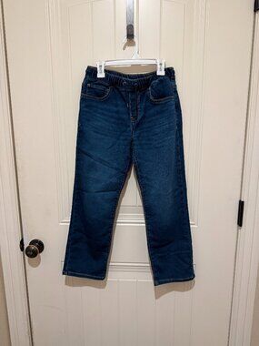 Cat & Jack Straight Jeans - Dark Wash Athletic Denim - Size 12